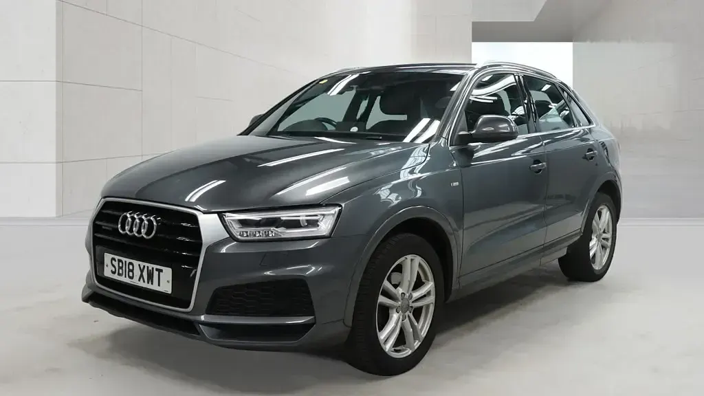 Used Audi Q3 S-Line 150 HP (110 kW) 2018 Monsoon grey SUV