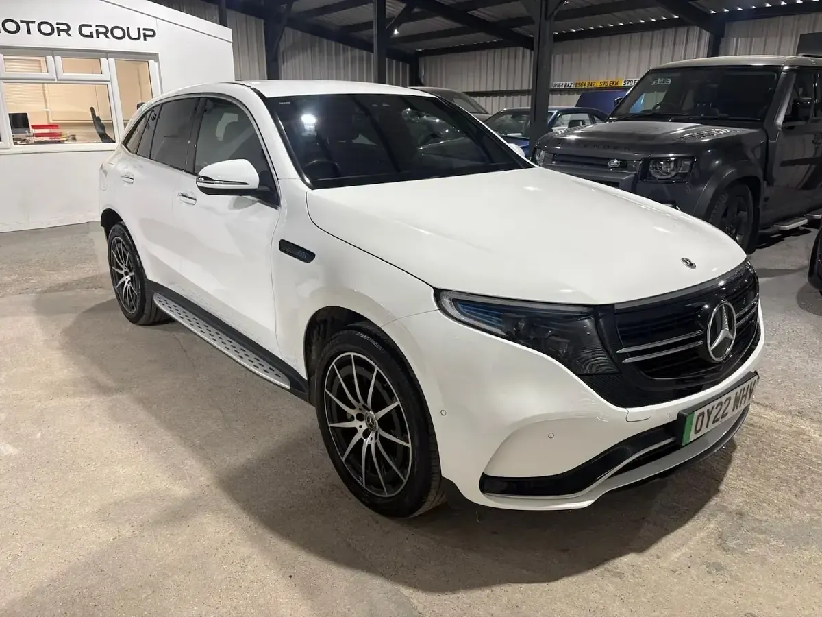 Used Mercedes EQC400 AMG line 300 kW (408 HP) 2022 White SUV