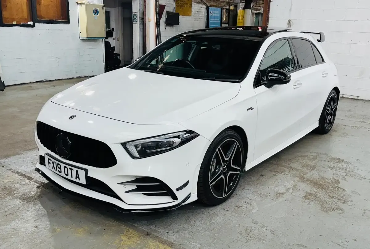 Used Mercedes A35 AMG Premium Plus 2019 White Hatchback