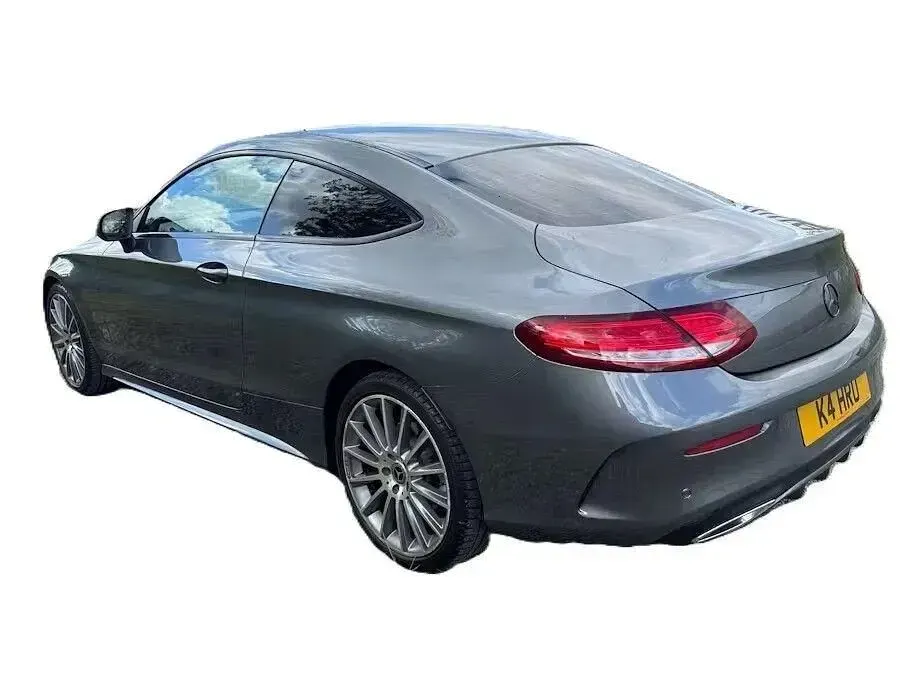 Used Mercedes C220 AMG line 170 HP (125 kW) 2017 Grey Coupe