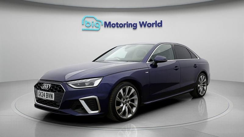 Used Audi A4 S-Line 150 HP (110 kW) 2024 Blue Sedan