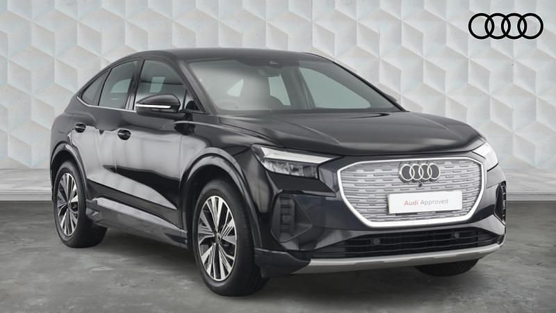 Black Used 2024 Audi Q4 e-tron Comfort SUV | £35,219 - Image 1/4