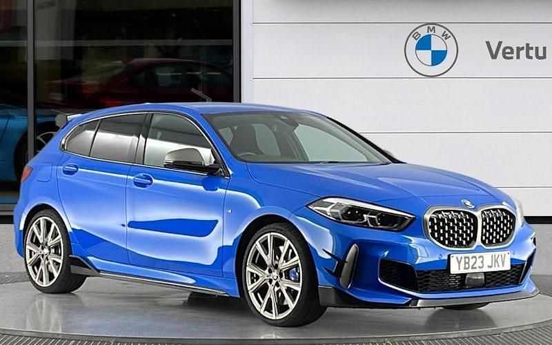 Used BMW M135 Shadowline 306 HP (225 kW) 2023 Blue Hatchback
