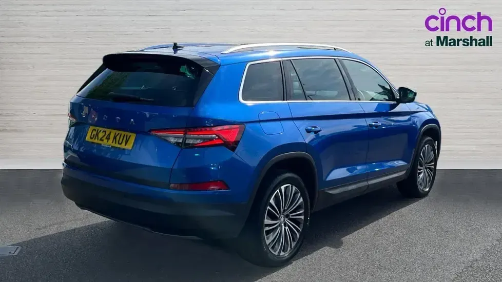 Used Skoda Kodiaq SE L Executive 150 HP (110 kW) 2024 Race blue metallic SUV