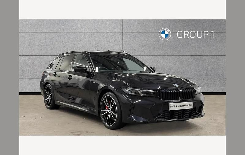 Black Used 2023 BMW 320 M Sport Estate | £32,495 (Expensive) - Image 1/4