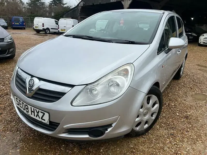 Used Vauxhall Corsa Club 89 HP (65 kW) 2008 Silver Hatchback