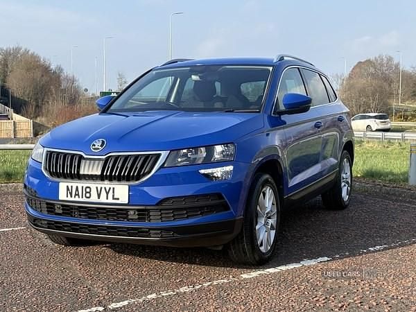 Used Skoda Karoq SE Technology 150 HP (110 kW) 2018 Blue SUV