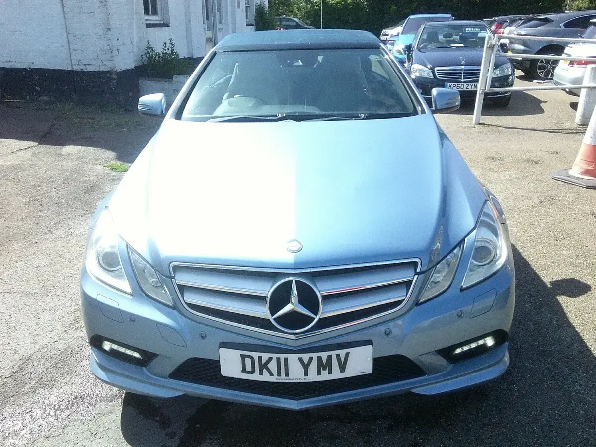 Used Mercedes E200 2011 Blue Cabriolet