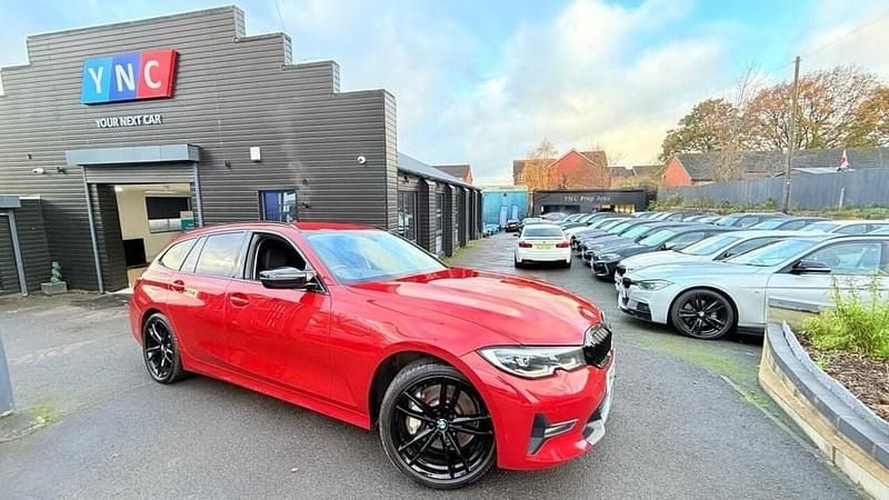 Red Used 2021 BMW 330e Sport Line Estate | £15,991 (Super price) - Image 1/3