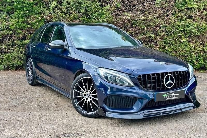 Blue Used 2018 Mercedes C200 AMG Line Premium Plus Estate | £10,995 (Fair price) - Image 1/1