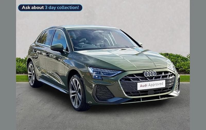Used Audi A3 S-Line 147 HP (108 kW) 2025 Green Hatchback