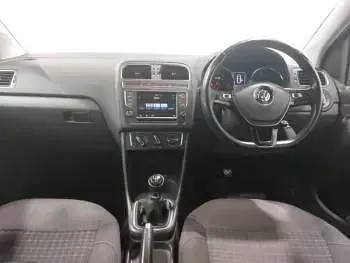 Used VW Polo Match 90 HP (66 kW) 2016 Blue Hatchback