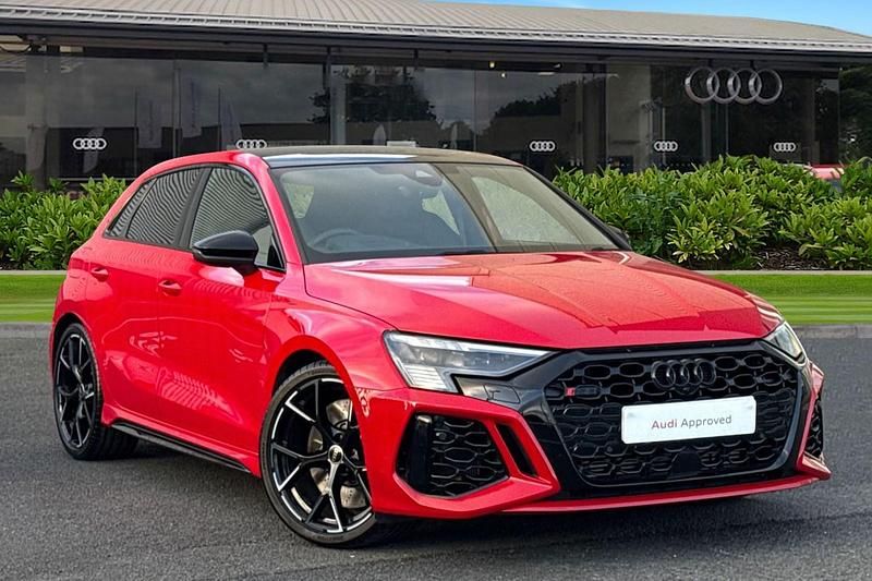 Red Used 2023 Audi RS3 Advanced Sedan | £52,490 (Fair price) - Image 1/4