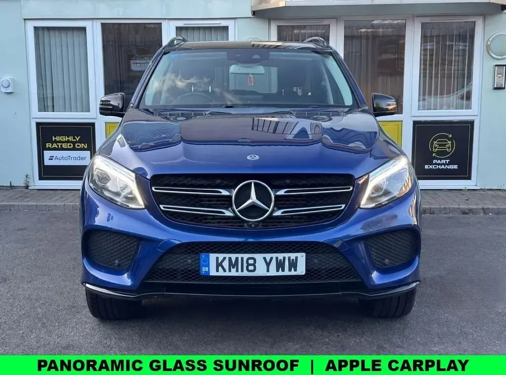 Used Mercedes GLE350 AMG Line Premium 258 HP (189 kW) 2018 Blue SUV