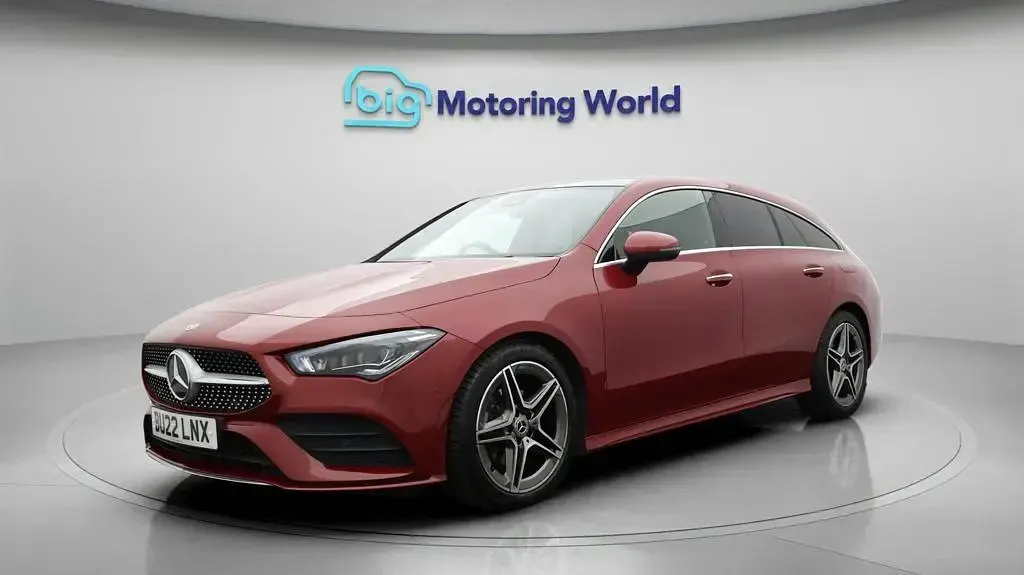 Used Mercedes CLA180 Shooting Brake AMG line 136 HP (100 kW) 2022 Red Estate