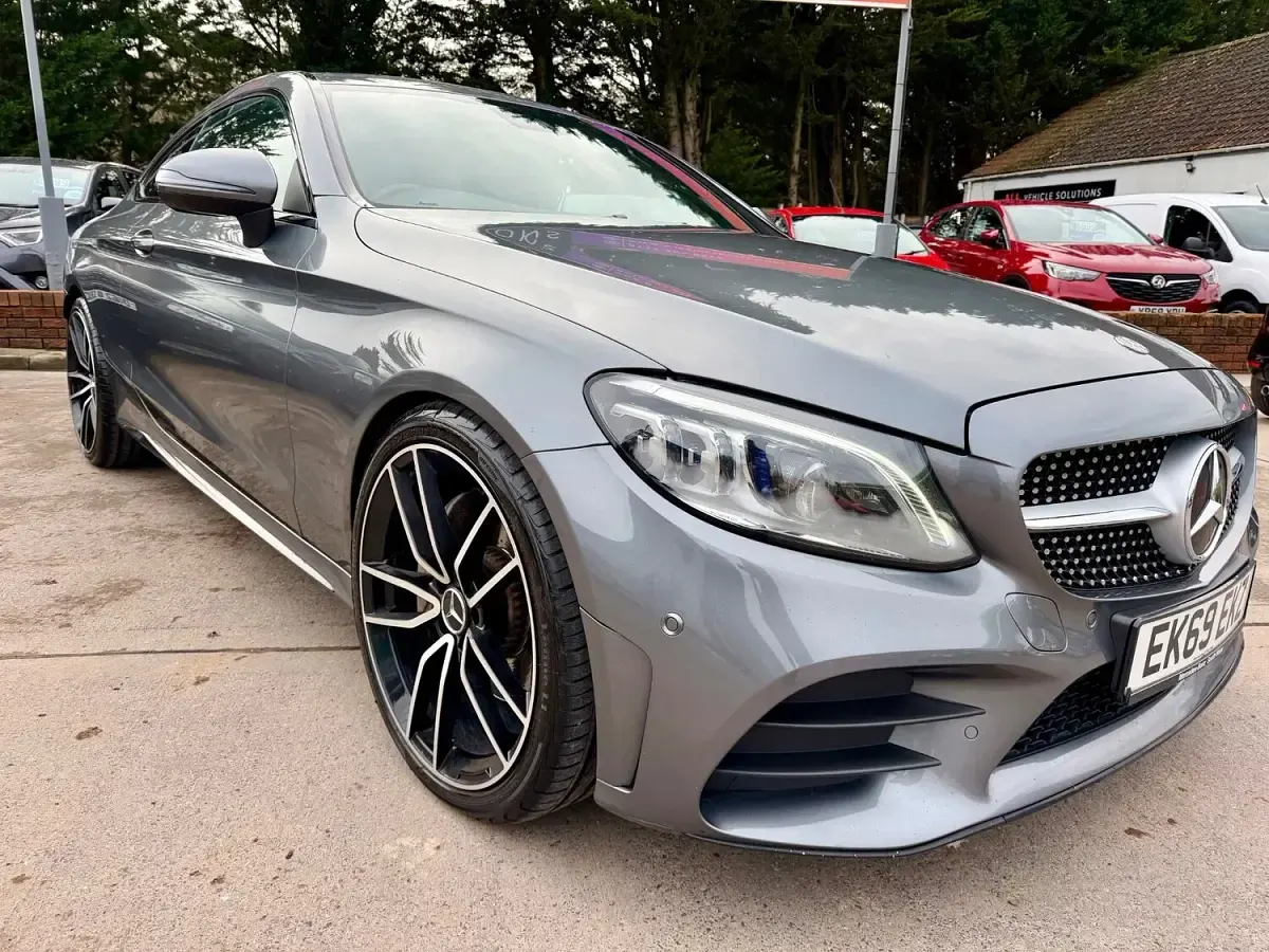 Used Mercedes C300 AMG Line Premium 245 HP (180 kW) 2019 Grey Coupe