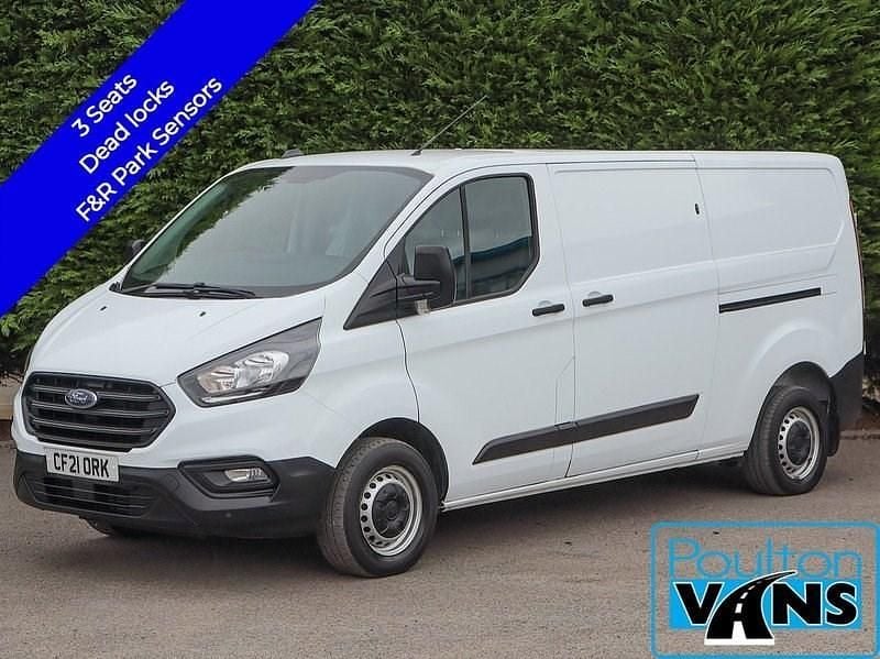 Frozen white (solid paint) Used 2021 Ford Transit Custom Van | £13,450 (Super price) - Image 1/3