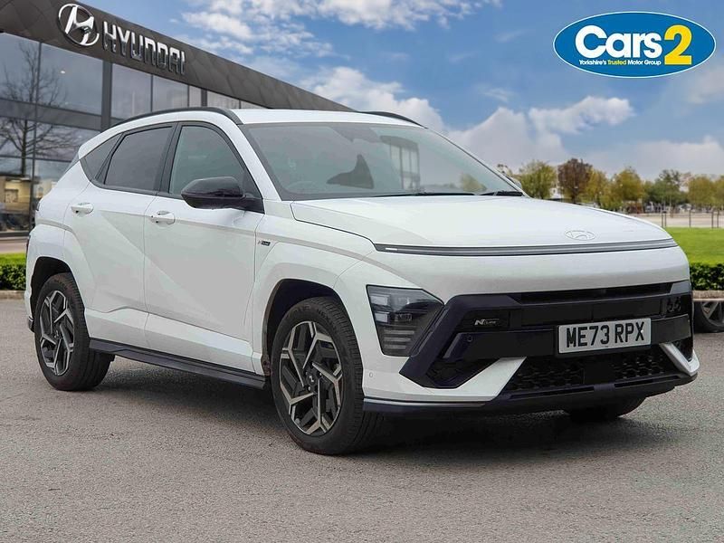 White Used 2024 Hyundai Kona N Line SUV | £22,490 (Expensive) - Image 1/4