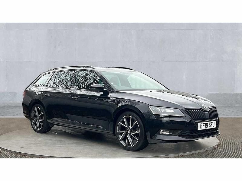Used Skoda Superb SportLine 150 HP (110 kW) 2019 Black Estate