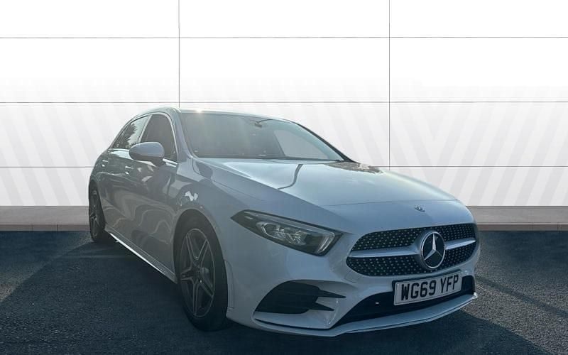 White Used 2020 Mercedes A200 AMG line Hatchback | £14,976 (Good price) - Image 1/4