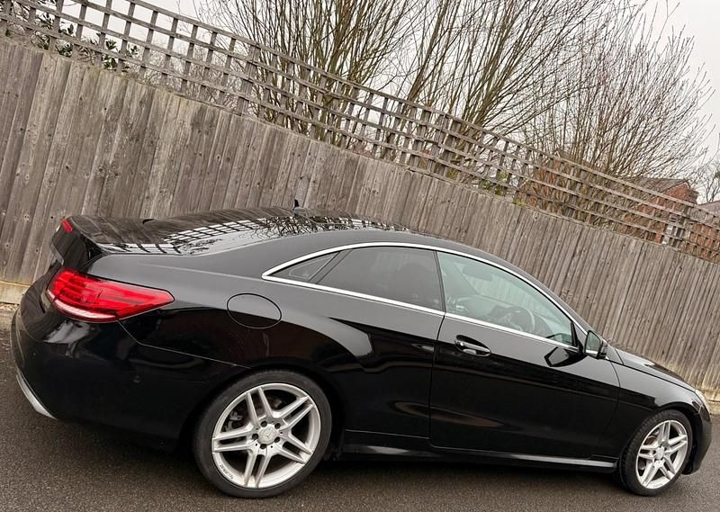 Used Mercedes E200 AMG line 2015 Black Coupe