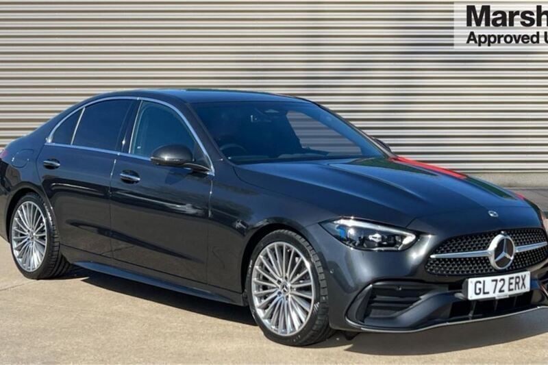 Grey Used 2022 Mercedes C220 AMG Line Premium Sedan | £32,690 (Fair price) - Image 1/4