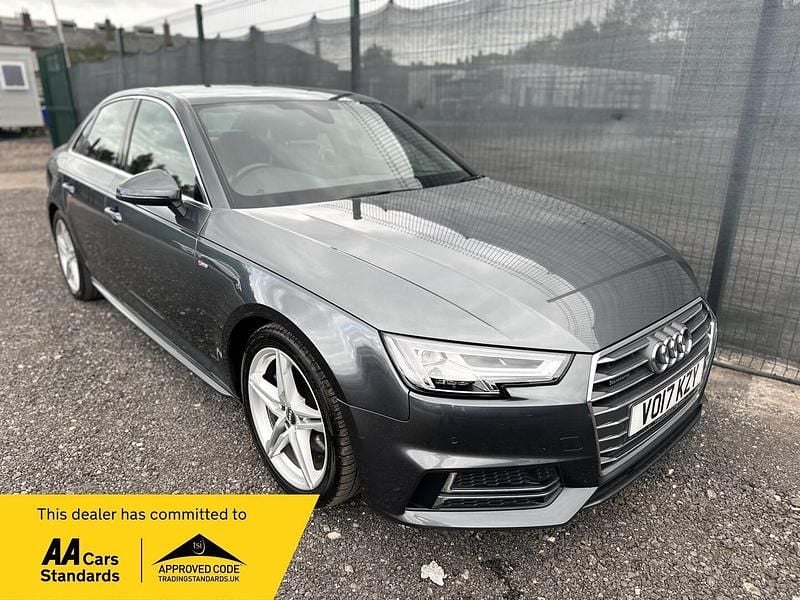 Grey Used 2017 Audi A4 S-Line Sedan | £9,095 (Fair price) - Image 1/2