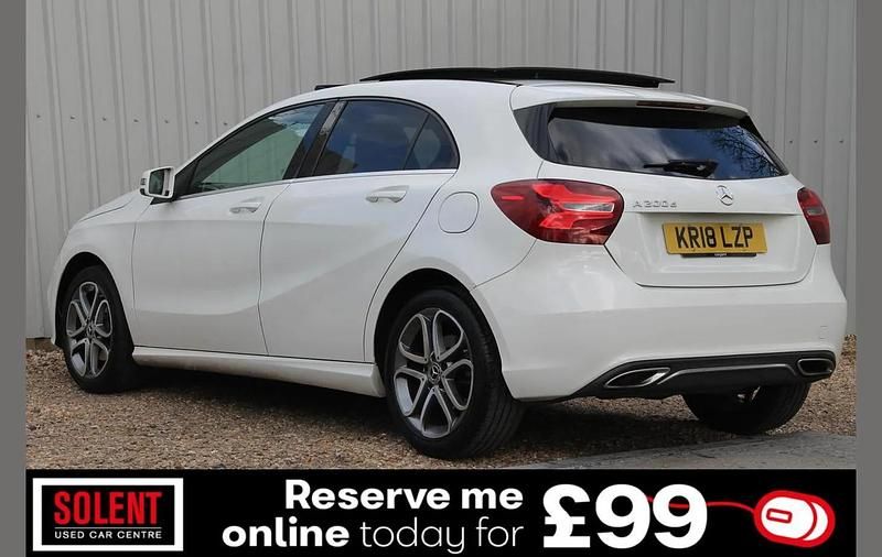 Used Mercedes A200 Sport Edition 134 HP (98 kW) 2018 White Hatchback