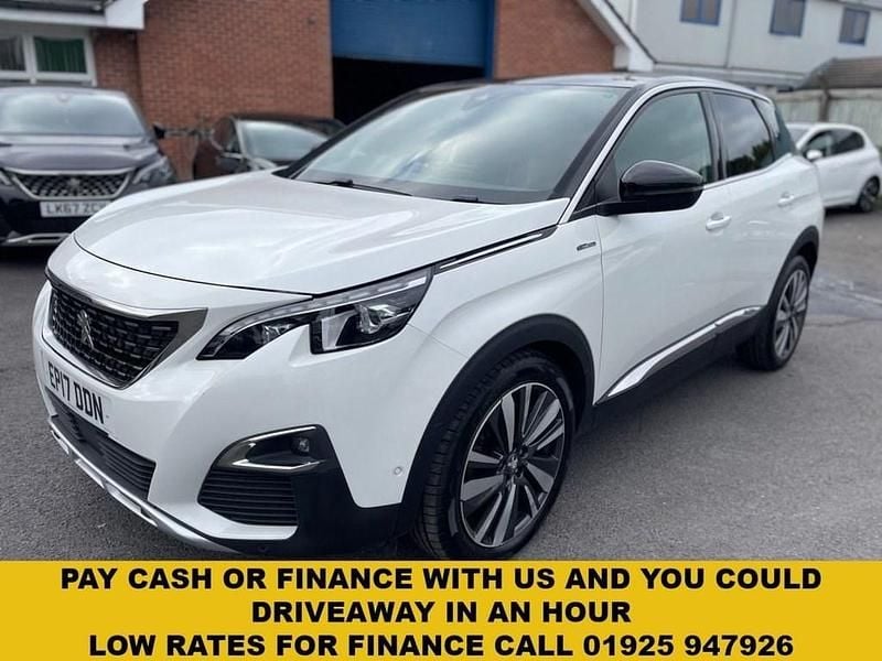 White Used 2017 Peugeot 3008 GT-line SUV | £8,595 (Fair price) - Image 1/3