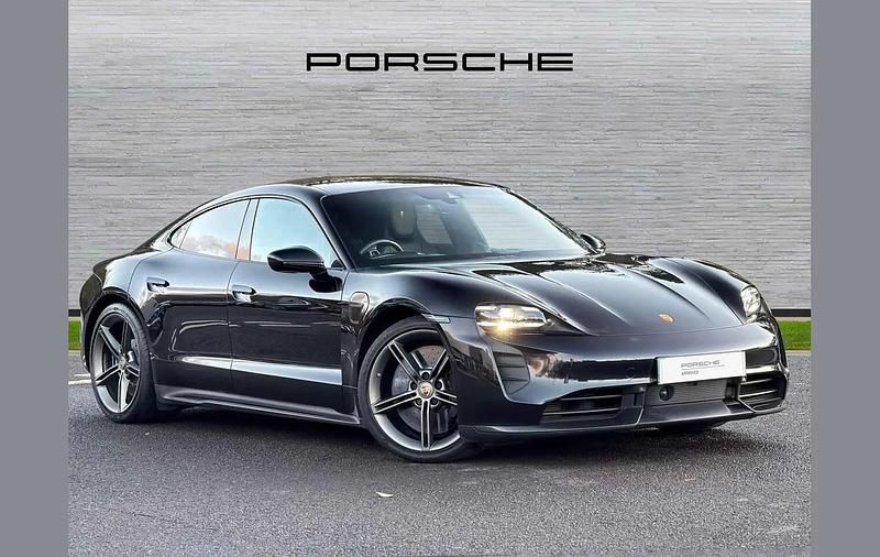 Black Used 2022 Porsche Taycan Sedan | £61,900 (Expensive) - Image 1/4