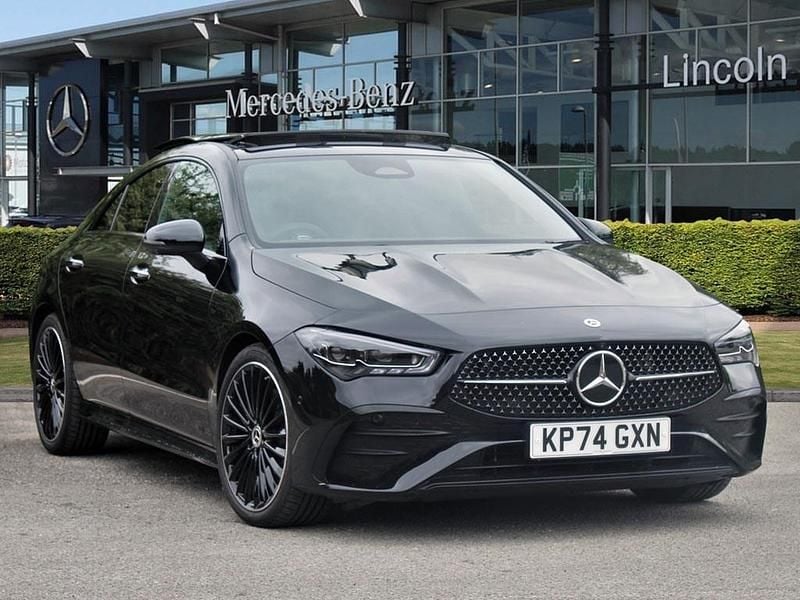 Black Used 2024 Mercedes CLA200 AMG Line Premium Plus Coupe | £32,899 (Fair price) - Image 1/4