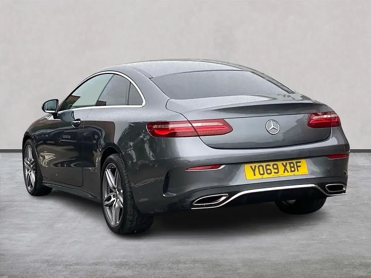 Used Mercedes E300 AMG line 245 HP (180 kW) 2019 Grey Coupe