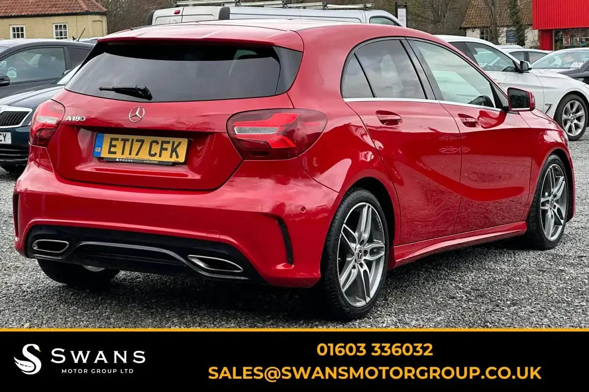 Used Mercedes A180 AMG line 2017 Red Hatchback