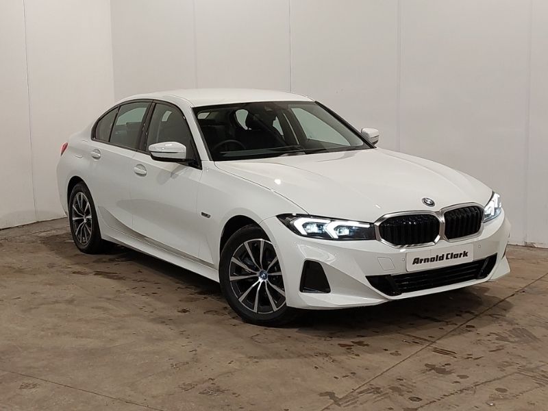 White Used 2023 BMW 330e Sport Line Sedan | £32,498 (Expensive) - Image 1/4