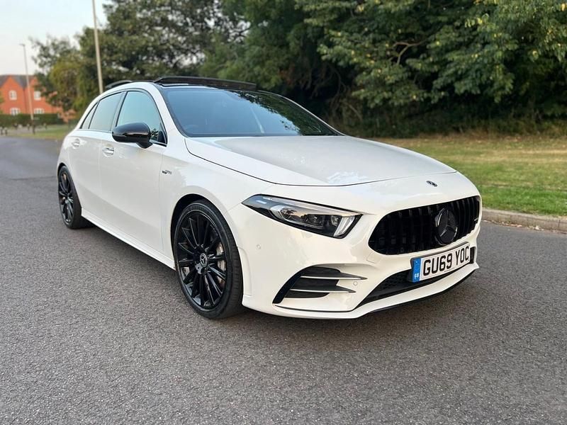 White Used 2019 Mercedes A35 AMG Premium Plus Hatchback | £24,995 (Good price) - Image 1/4