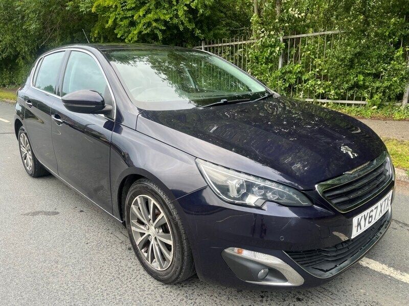 Blue Used 2017 Peugeot 308 Allure Hatchback | £4,495 (Fair price) - Image 1/4