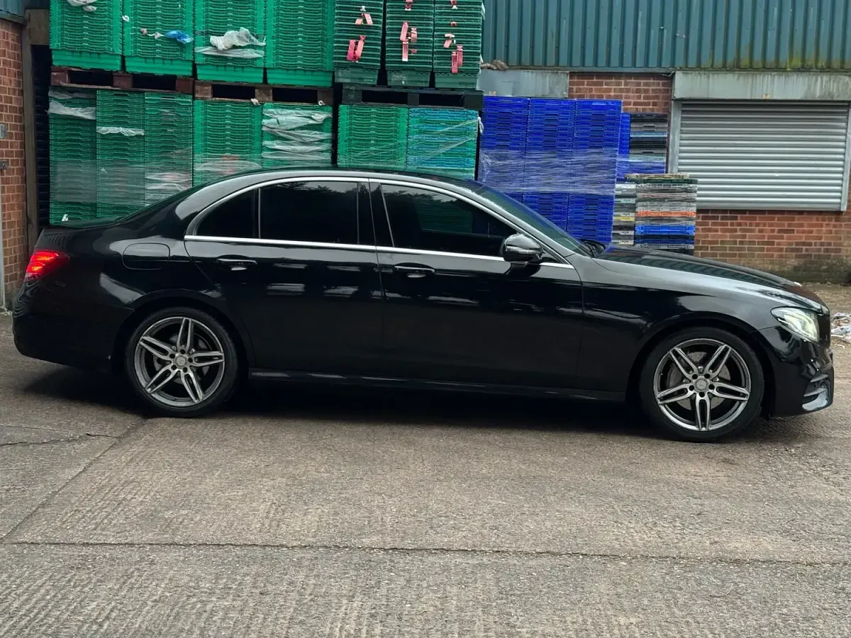 Used Mercedes E220 AMG line 194 HP (142 kW) 2016 Black Sedan