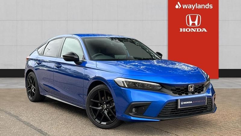 Blue Used 2024 Honda Civic Sport Hatchback | £29,490 (Fair price) - Image 1/4