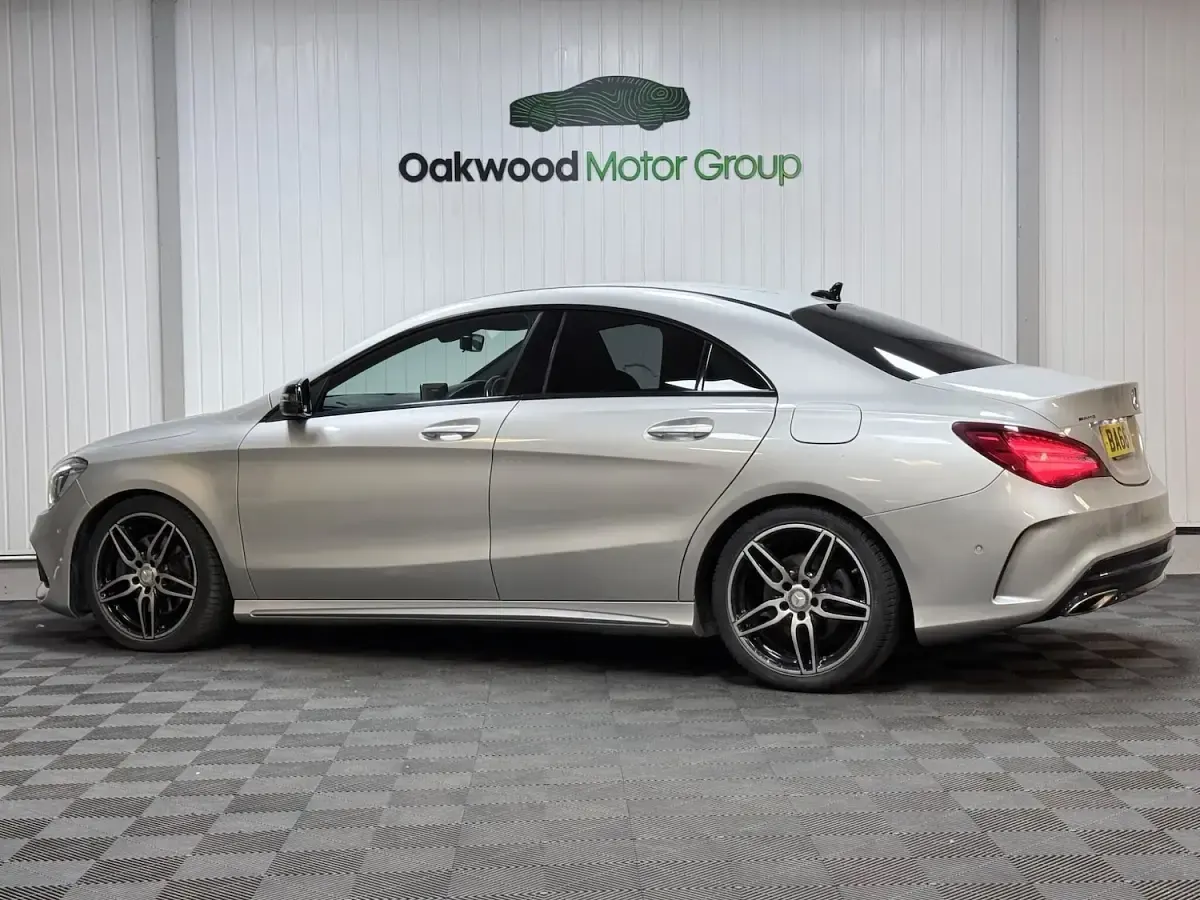 Used Mercedes CLA220 AMG line 177 HP (130 kW) 2017 Silver Sedan