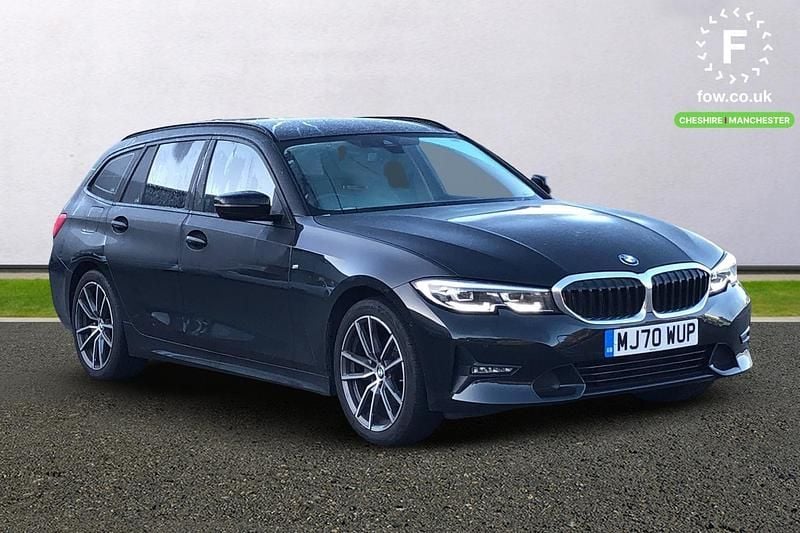 Black Used 2020 BMW 320 Sport Line Estate | £21,999 (Fair price) - Image 1/3