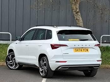 Used Skoda Karoq SportLine 150 HP (110 kW) 2024 White SUV