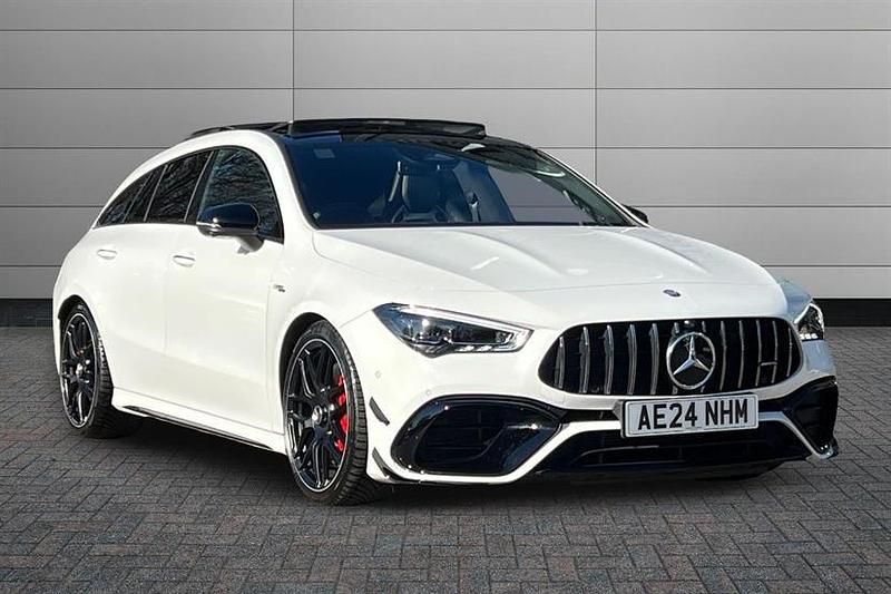 Used Mercedes CLA45 AMG 421 HP (309 kW) 2024 Polar white Estate