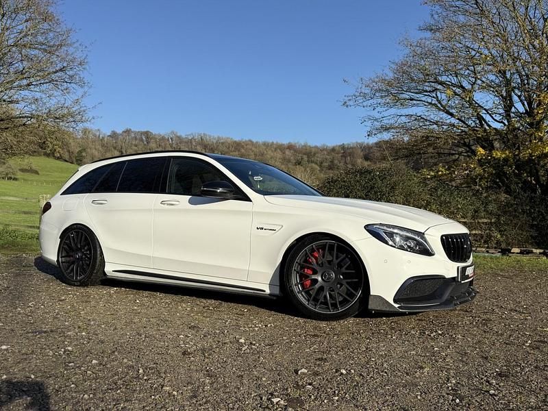 White Used 2017 Mercedes C63 AMG AMG Estate | £34,995 (Fair price) - Image 1/4