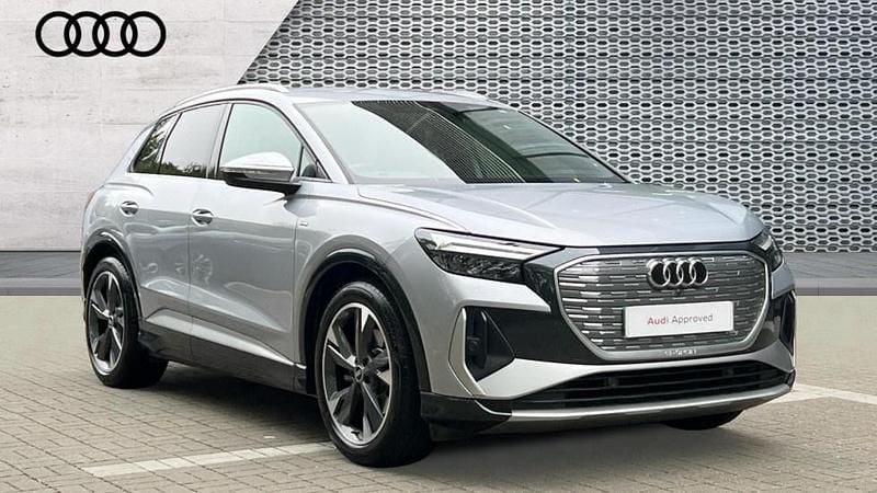 Silver Used 2021 Audi Q4 e-tron S-Line SUV | £22,991 (Fair price) - Image 1/4