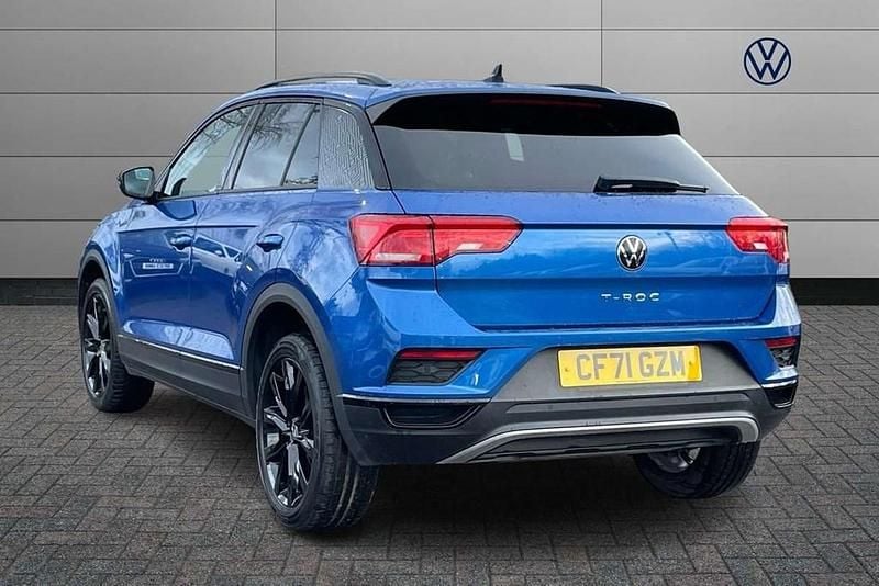 Used VW T-Roc Black Edition 110 HP (80 kW) 2021 Blue SUV