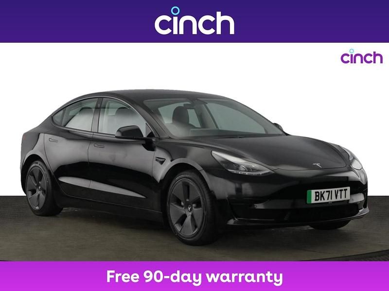 Black Used 2021 Tesla Model 3 Standard Range Sedan | £15,649 (Fair price) - Image 1/3