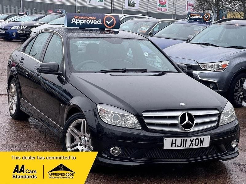 Black Used 2011 Mercedes C180 Sedan | £2,975 (Good price) - Image 1/3