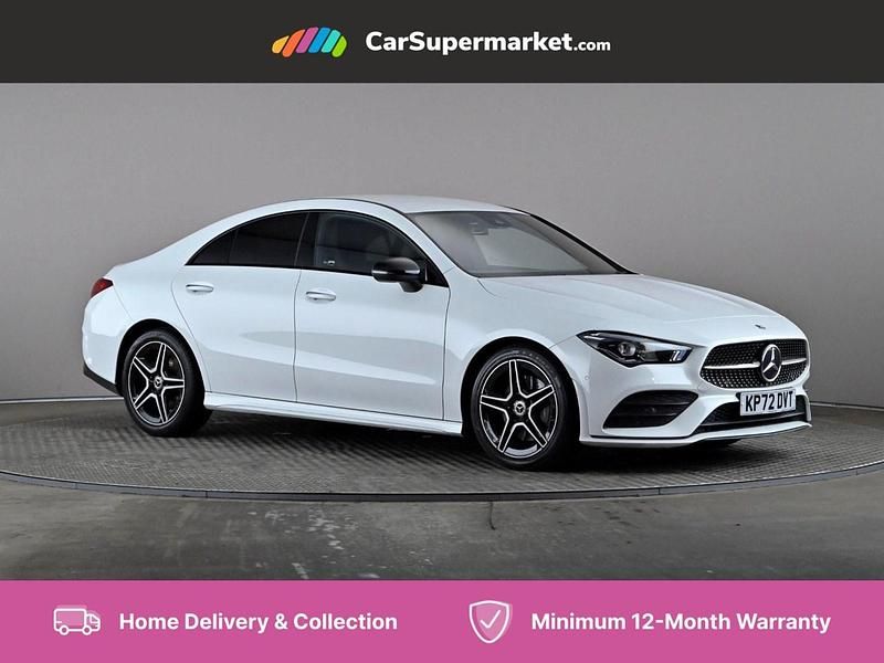 White Used 2022 Mercedes CLA200 AMG Line Premium Coupe | £22,197 (Fair price) - Image 1/4