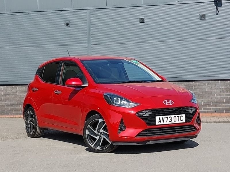 Red Used 2023 Hyundai i10 Premium Hatchback | £15,998 (Fair price) - Image 1/4