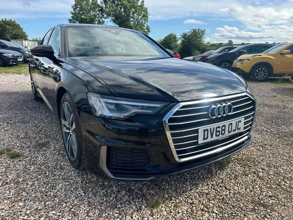 Used Audi A6 S-Line 204 HP (150 kW) 2018 Black Sedan